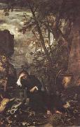 Salvator Rosa Democritus in Meditation (mk08) oil painting reproduction
